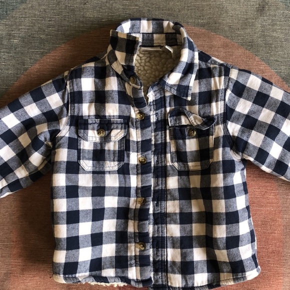 Koala Kids Plaid Sherpa Shacket Flannel - Picture 6 of 6